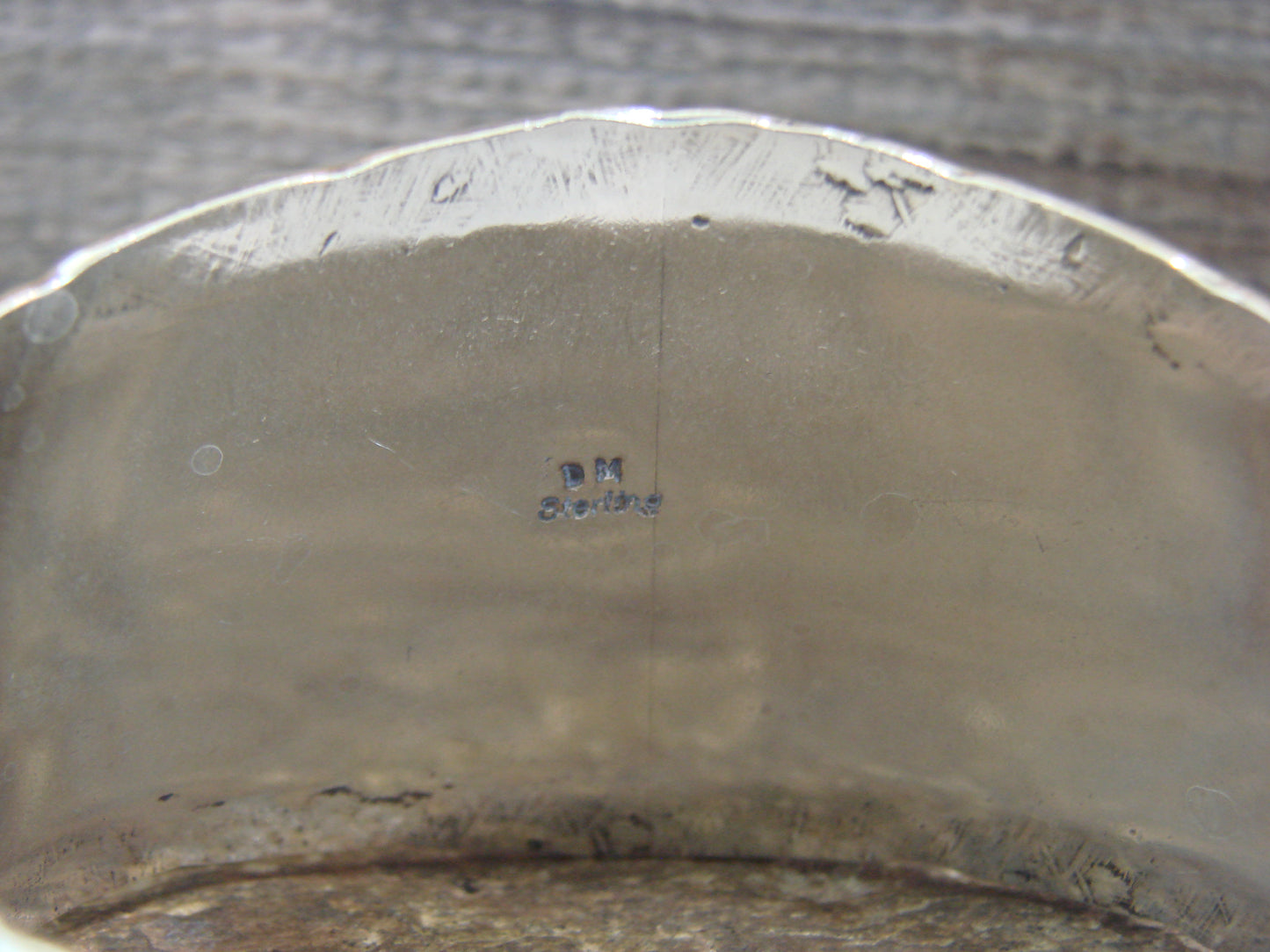 Native American Navajo Sterling Silver Feather Bracelet by D Morgan