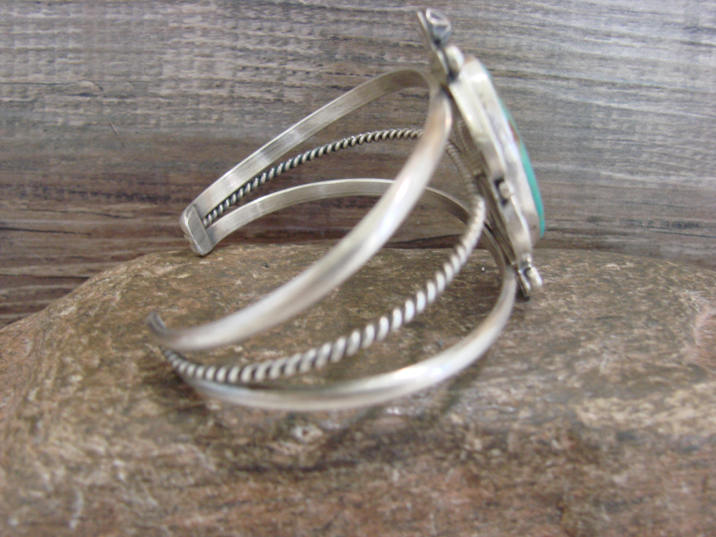 Native American Sterling Silver & Turquoise Bracelet by McCray