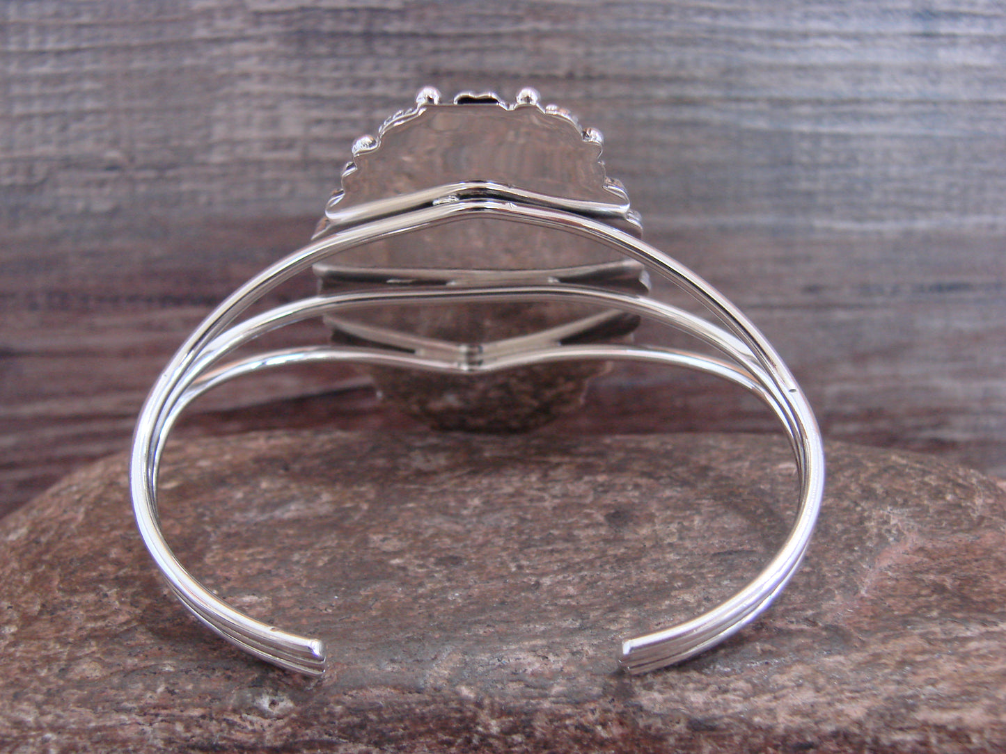 Native American Sterling Silver & Turquoise Bracelet - Cayaditto