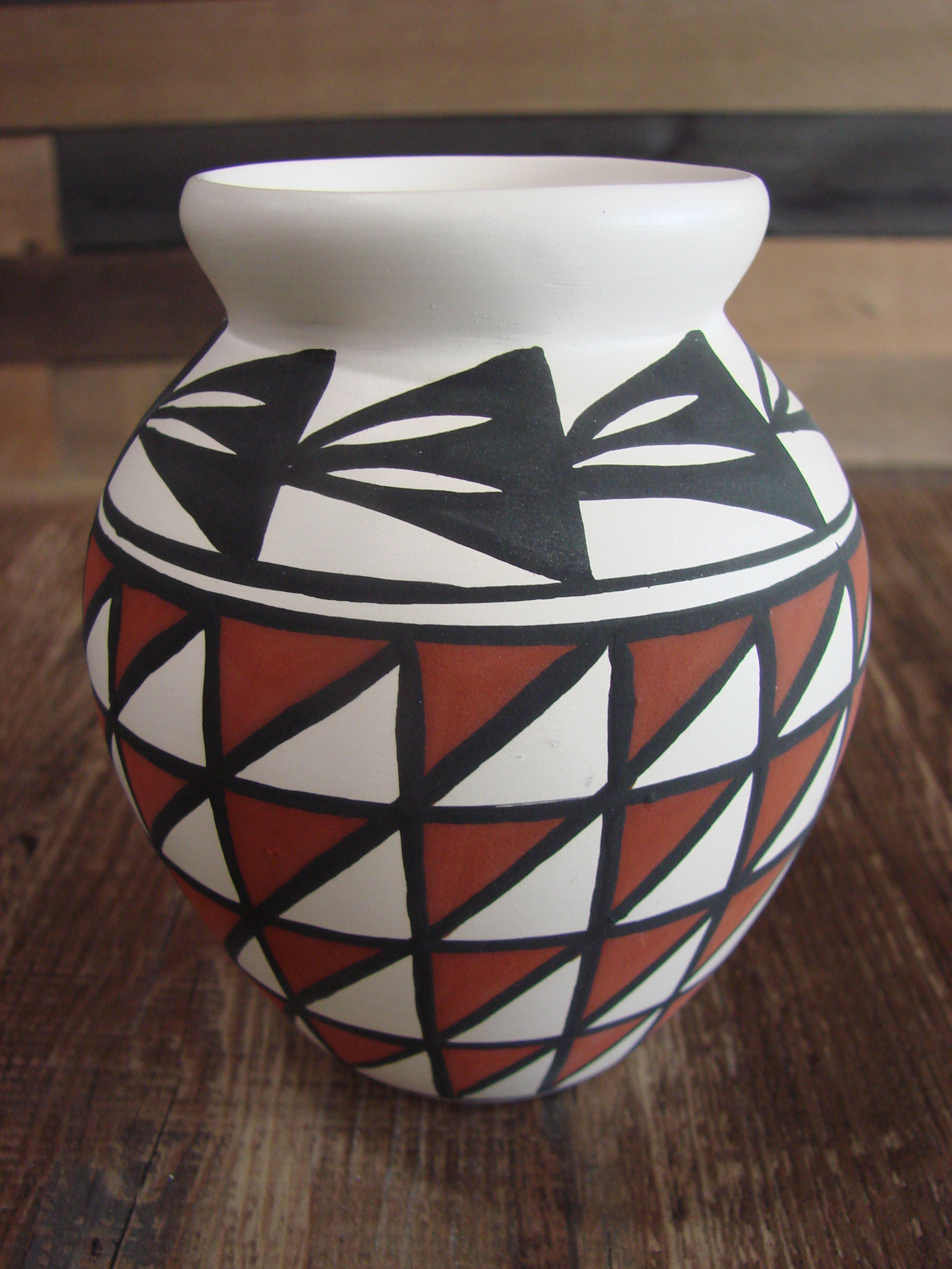 アコマ族◇A. Concho作 ココペリ模様 ハンドメイド陶器 赤土ボウル Small Native American Hand Painted Acoma Pottery by Concho– NTNM