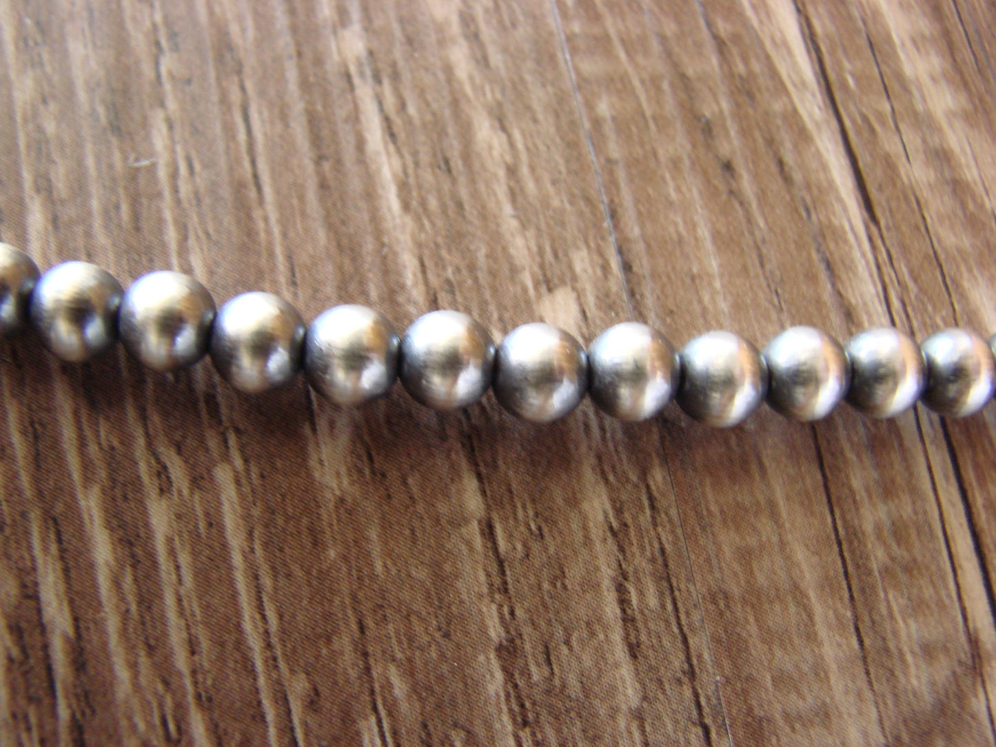 Native American Hand Strung 22" Round Navajo Pearl Necklace -  I. John