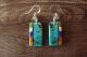 Santo Domingo Multi-Stone Inlay Dangle Earrings by Mary Tafoya