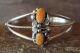 Zuni  Jewelry Sterling Silver Spiny Oyster Leaf Cuff Bracelet - Max C.