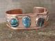 Native American Jewelry Copper Turquoise Bracelet by Bobby Cleveland