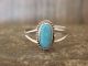 Navajo Indian Sterling Silver Blue Opal Ring by Mariano - Size 9