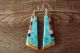 Santo Domingo Multi-Stone Inlay Dangle Earrings by Torevia Crespin