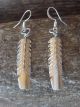 Native American Indian Jewelry Sterling Silver Feather Earrings