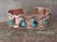 Native American Jewelry Copper Turquoise Bracelet by Bobby Cleveland