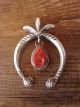 Navajo Indian Sterling Silver Spiny Oyster Cast Naja Pendant - Cayatineto