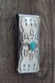 Navajo Indian Jewelry Turquoise Money Clip! Sterling Silver Mens - V. Long