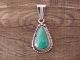 Navajo Indian Sterling Silver Turquoise Pendant by Samuel Yellowhair