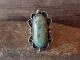 Navajo Indian Jewelry Nickel Silver Turquoise Ring Size 8 - J. Cleveland