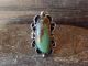 Navajo Indian Jewelry Nickel Silver Turquoise Ring Size 9.5 - J. Cleveland