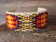 Navajo Indian Hand Beaded Cuff Bracelet by Jackie Cleveland