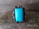 Navajo Indian Jewelry Nickel Silver Turquoise Ring Size 9 - J. Cleveland