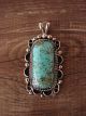 Native American Nickel Silver Turquoise Pendant Jackie Cleveland