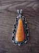 Native American Nickel Silver Spiny Oyster Pendant Jackie Cleveland