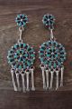 Zuni Indian Jewelry Sterling Silver Turquoise Earrings! Tricia Leekity