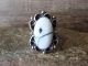 Navajo Indian Jewelry Nickel Silver Howlite Ring Size 9.5 - J. Cleveland