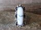 Navajo Indian Jewelry Nickel Silver Howlite Ring Size 9.5 - J. Cleveland