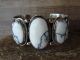 Navajo Indian Nickel Silver Howlite Bracelet by Jackie Cleveland