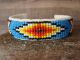 Navajo Indian Hand Beaded Cuff Bracelet by Jackie Cleveland