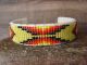 Navajo Indian Hand Beaded Cuff Bracelet by Jackie Cleveland