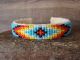 Navajo Indian Hand Beaded Cuff Bracelet by Jackie Cleveland