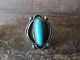 Navajo Indian Jewelry Nickel Silver Turquoise Ring Size 8.5 Phoebe Tolta