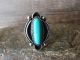 Navajo Indian Jewelry Nickel Silver Turquoise Ring Size 8.5 Phoebe Tolta