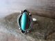 Navajo Indian Jewelry Nickel Silver Turquoise Ring Size 8.5 Phoebe Tolta