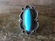 Navajo Indian Jewelry Nickel Silver Turquoise Ring Size 9 Phoebe Tolta