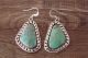 Native American Jewelry Sterling Silver Turquoise Dangle Earrings! McCarthy