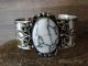 Navajo Indian Nickel Silver Howlite Bracelet by Jackie Cleveland