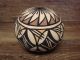 Acoma Indian Pottery Hand Painted Seed Pot by James Augustine