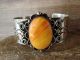 Navajo Indian Orange Shell Bracelet by Jackie Cleveland