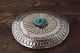 Navajo Indian Jewelry Sterling Silver Turquoise Belt Buckle - Carson Blackgoat