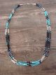 Santo Domingo 5 Strand Turquoise Heishi Necklace - Esquipula Tenorio