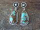 Native American Navajo Indian Sterling Silver Turquoise Post Earrings by Verley Betone