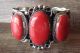 Navajo Indian Nickel Silver Red Howlite Bracelet by Jackie Cleveland!