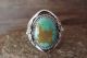 Navajo Indian Jewelry Sterling Silver Turquoise Ring Size 12.5 - Platero