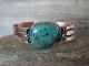 Navajo Indian Copper & Turquoise Cuff Bracelet by Cleveland