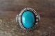 Navajo Indian Jewelry Sterling Silver Turquoise Ring Size 6.5 - Platero