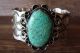 Navajo Indian Nickel Silver Turquoise Bracelet by Jackie Cleveland!