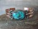 Navajo Indian Copper & Turquoise Cuff Bracelet by Cleveland