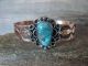 Navajo Indian Copper & Turquoise Cuff Bracelet by Cleveland