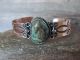 Navajo Indian Copper & Turquoise Cuff Bracelet by Cleveland