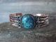 Navajo Indian Copper & Turquoise Cuff Bracelet by Cleveland