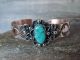 Navajo Indian Copper & Turquoise Cuff Bracelet by Cleveland