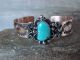 Navajo Indian Copper & Turquoise Cuff Bracelet by Cleveland